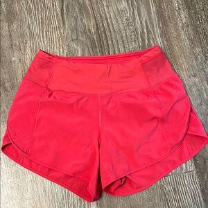 Lululemon High-Rise lined running shorts size 4 with 3 1/4” inseam